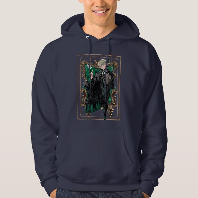 Veste À Capuche HARRY POTTER™ | Anime Draco Malfoy Assis (Devant)