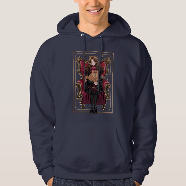 Veste À Capuche HARRY POTTER™ | Anime Hermione Granger Assise (Devant)