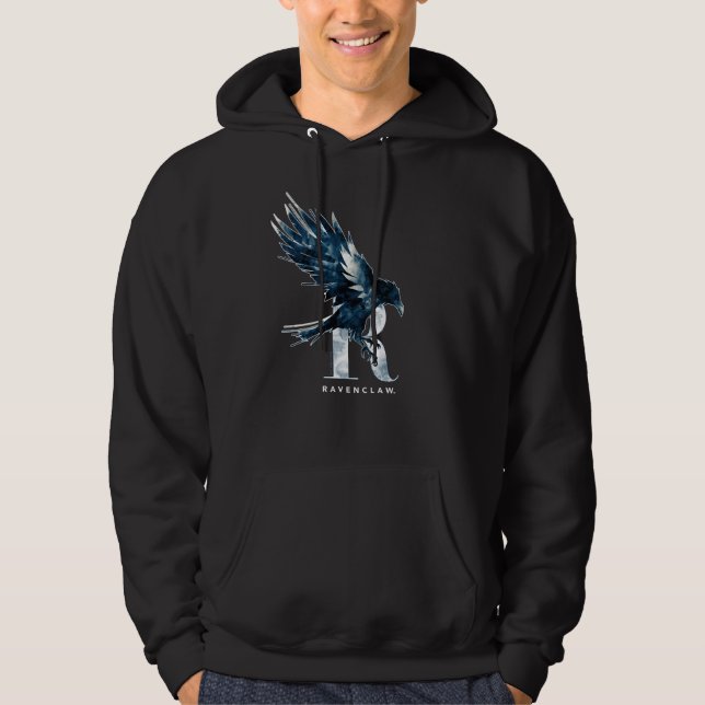 Veste À Capuche Harry Potter | Aquarelle RAVENCLAW™ Raven (Devant)