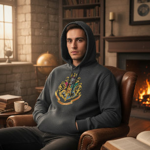 Veste À Capuche Harry Potter Blason de Poudlard - Couleurs compl