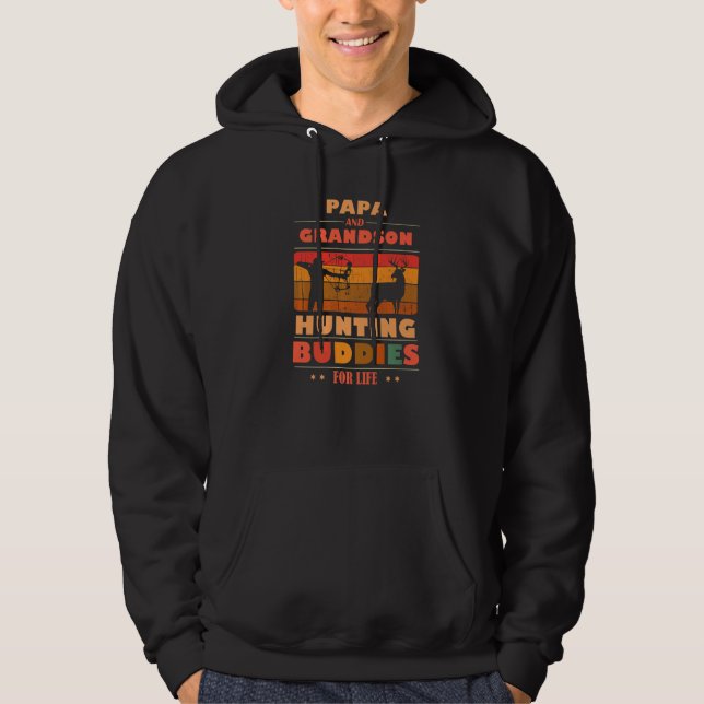 Veste À Capuche Heartfelt PAPA Grandson Buddies For Life Hunting P (Devant)