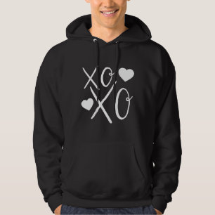 Veste À Capuche Hearts Love Xoxo white Hearts Saint-Valentin