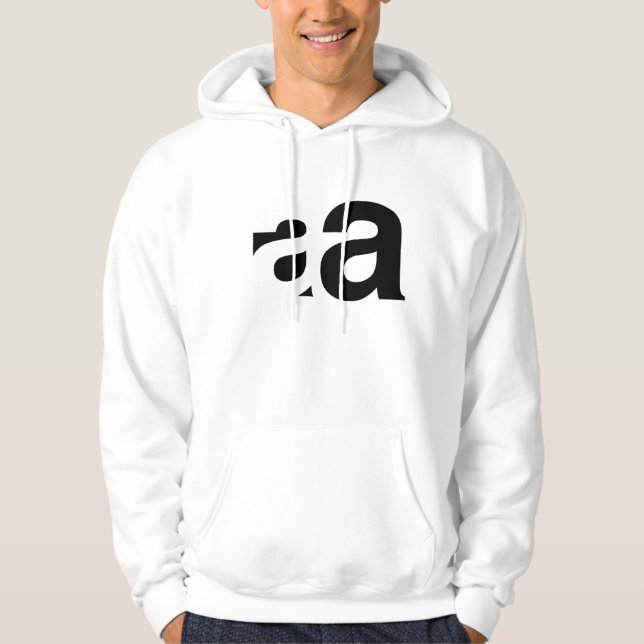 Veste À Capuche Helvetica "a " (Devant)