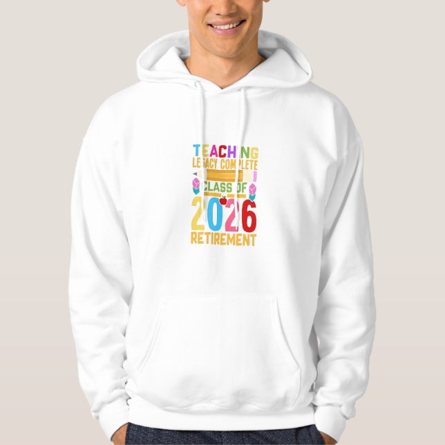 Veste À Capuche Héritage d'enseignement complet Promotion 2026 Ret (Devant)