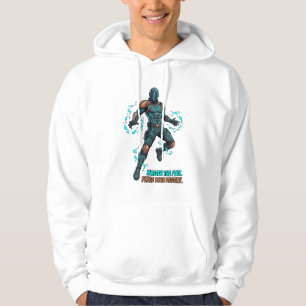 Veste À Capuche Héros Cyberpunk - Art de bande dessinée dynamique