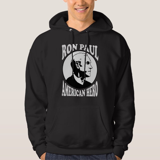 Veste À Capuche Héros d'Américain de Ron Paul (Devant)