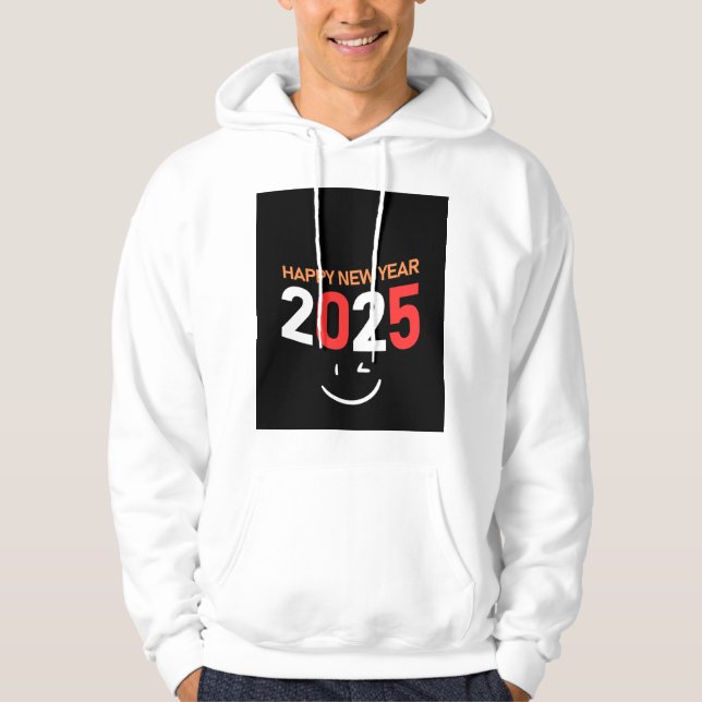 Veste À Capuche heureux nouvel an 2025 (Devant)