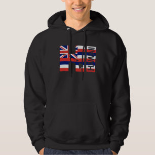 Veste À Capuche HI Îles Hawaï Drapeau hawaïen Plage