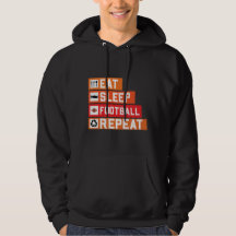 Hip Eat Sleep Football Répéter Simple tendance