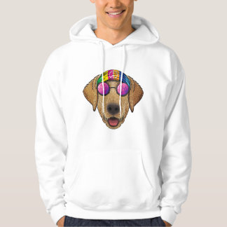 Veste À Capuche hippie labrador rétracteur amour paix signe les an