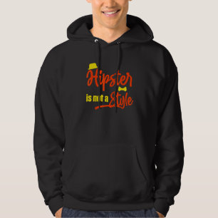 Veste À Capuche Hipster N'Est Pas Un Style Mustache Urbain Style V