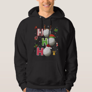 Veste À Capuche Ho Ho Ho Golf Ball Christmas Père Noël Elf Reindee