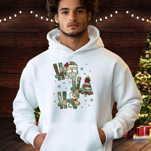 Veste À Capuche Ho Ho Ho Patchwork de Noël Festif