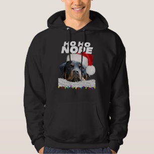 Veste À Capuche Ho Ho Nope Rottweiler mignonne Christmas Rottie