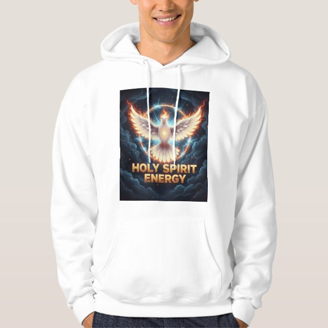 Veste À Capuche  Holy Spirit Energy Christian Men’s T-Shirt  (Devant)