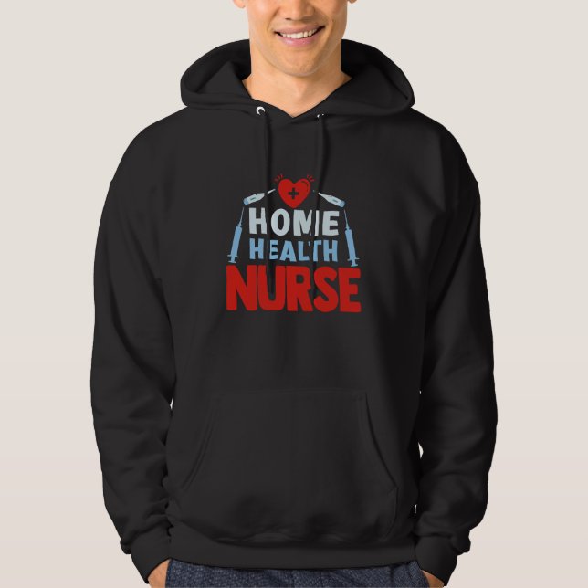 Veste À Capuche Home Health Nurse Nursing (Devant)