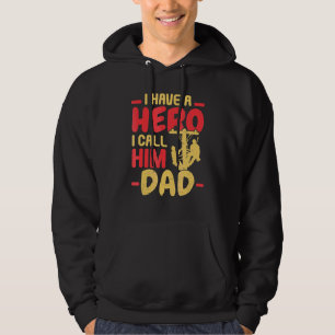 Veste À Capuche Hommes J'Ai Un Héros Je L'Appelle Papa Lineman Pèr