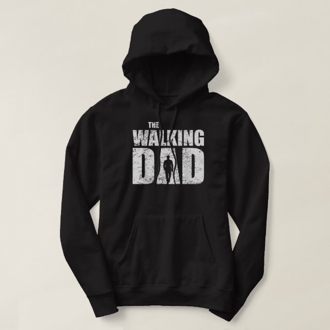 Veste À Capuche Hommes La Marche Papa Père Cadeaux Homme Dead Retr (Design devant)