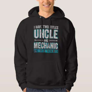 Veste À Capuche Hommes oncle et mécanicien Funny Garage Fixation v