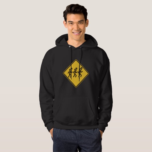 Veste À Capuche Hommes votre maman Warned You About Hoodie (Devant entier)