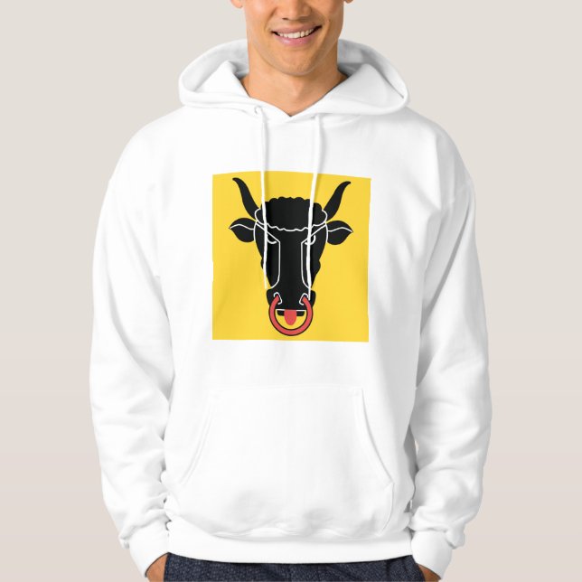 Veste À Capuche Hooded Sweatshirt with Flag of Uri Canton, Swiss (Devant)