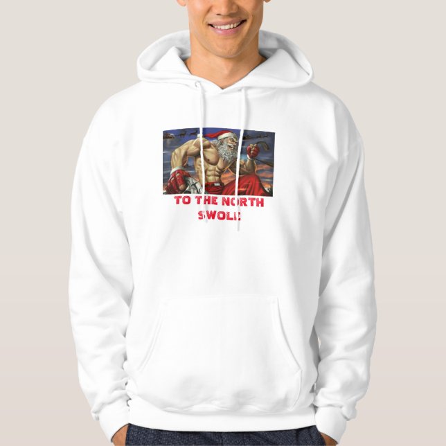 Veste À Capuche Hoody blanc du nord de Swole (Devant)