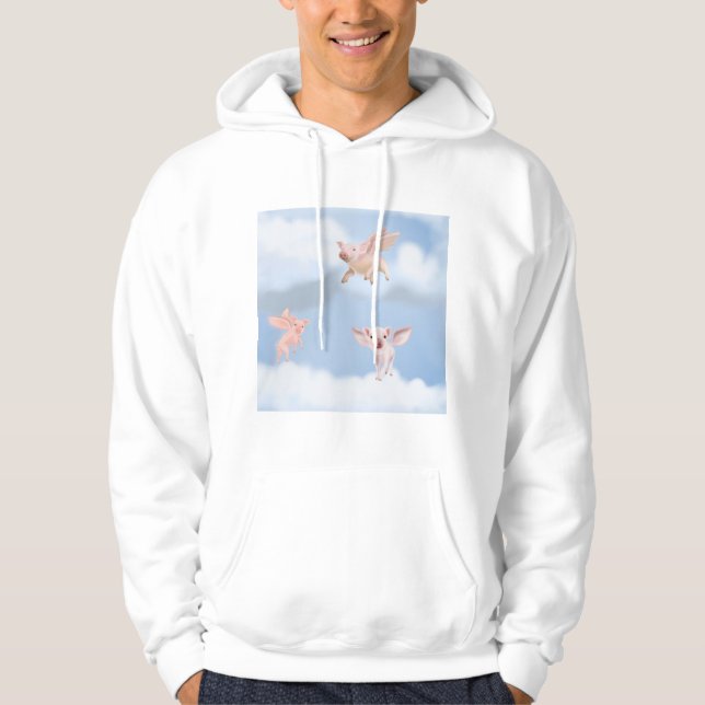 Veste À Capuche Hoody vol de cochons (Devant)