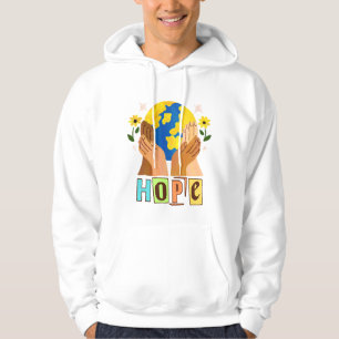 Veste À Capuche Hope Hands Holding Earth Design