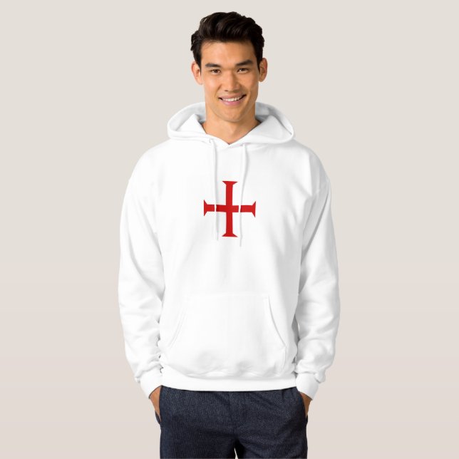 Veste À Capuche hospitall teutonic templar de Malte de Croix-Rouge (Devant entier)