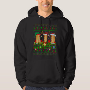 Veste À Capuche Hot Dog Dish Lover Xmas Père Noël Ugly Hot Chig Ch