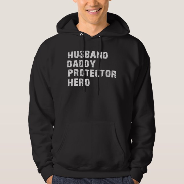 Veste À Capuche huband daddy protector hero (Devant)