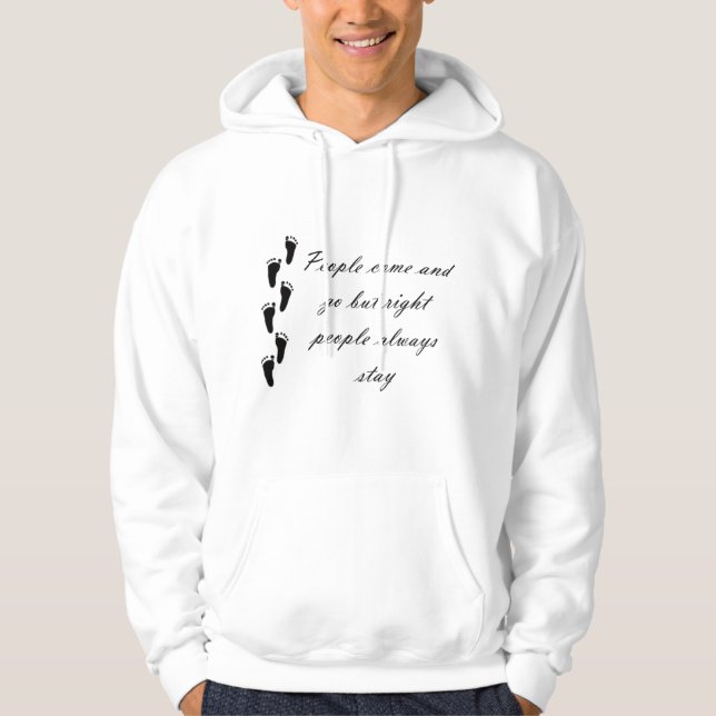 Veste À Capuche hudi d'empreinte de pas (Devant)