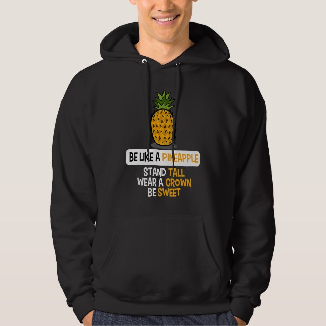Veste À Capuche Humorous Like Pineapples Motivation Saying Grapefr (Devant)