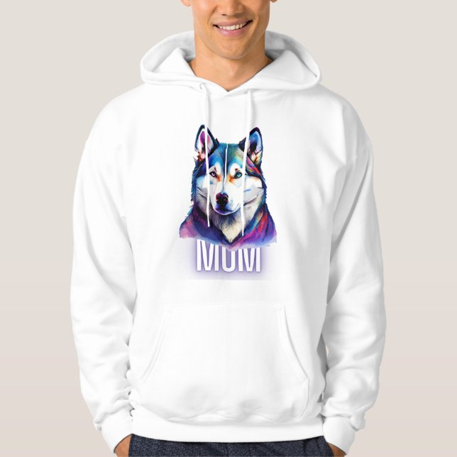 Veste À Capuche Husky Personalized Wolf Sweatshirt (Devant)