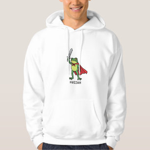 Veste À Capuche Huzzah Frog Chevalier Drôle Citation mème épée