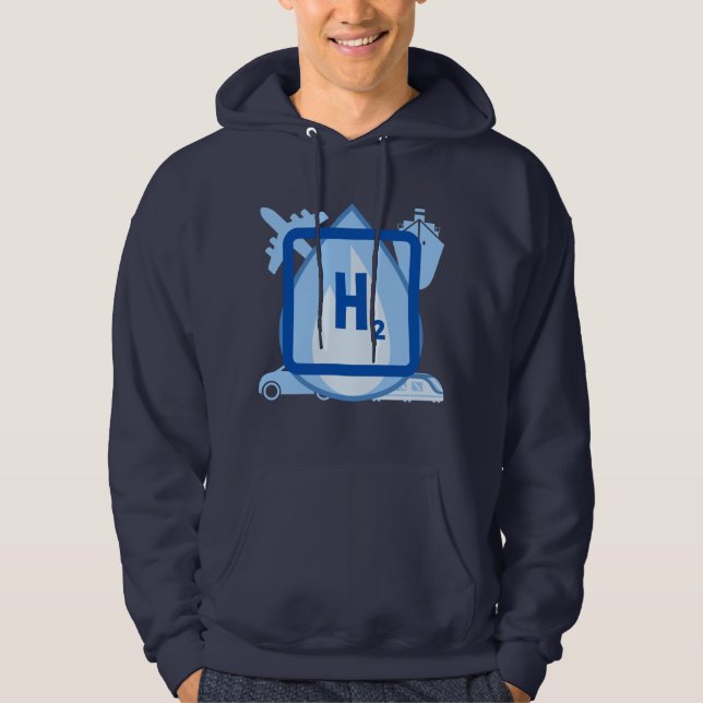 Veste À Capuche Hydrogène - Technologie énergétique de l'avenir (Devant)