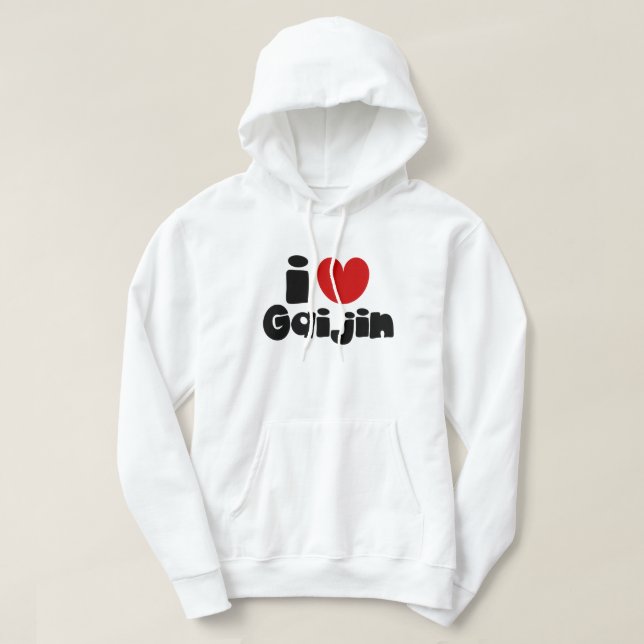 Veste À Capuche i heart Gaijin (Design devant)