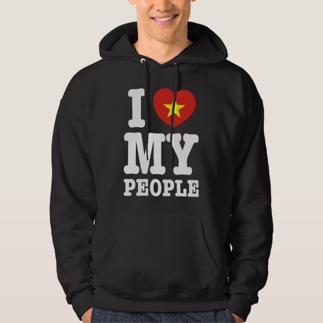 Veste À Capuche I Heart (Love) My Viet People (Devant)