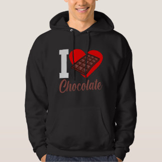 Veste À Capuche I Love Chocolate Funny Chocolates Lover Eater Grap
