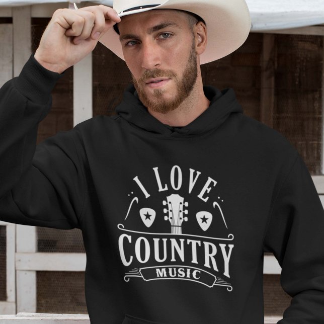 Veste À Capuche I Love Country Music (Créateur téléchargé)