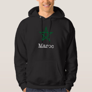 Veste À Capuche I Love Maroc, Cool Maroc - Illustration du drapeau