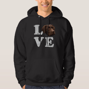 Veste À Capuche I Love My Chocolate Lab Labrador Retriever Dog 216