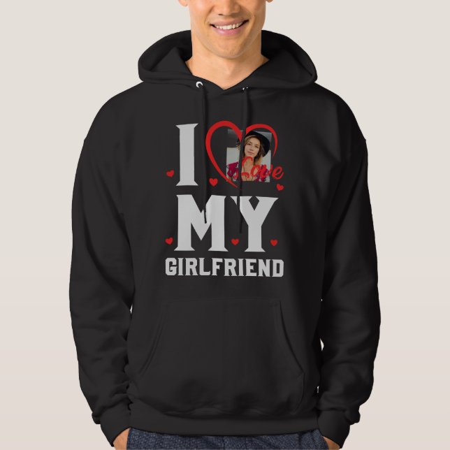 Veste À Capuche I Love My GF Personnalisable (Devant)