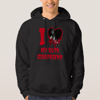Veste À Capuche I Love My Goth Girlfriend Dripping Red Heart Photo