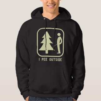 Veste À Capuche I Pee Outside Sign Tee Funny Camping Hiking Outdoo
