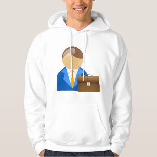 Veste À Capuche Icône d'homme d'affaires professionnel avec mallet