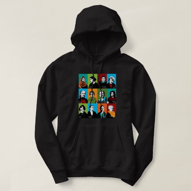 Veste À Capuche Icônes féministes (Design devant)