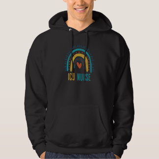 Veste À Capuche ICU Nurse Nursing Rainbow Intensive Care Unit Cute