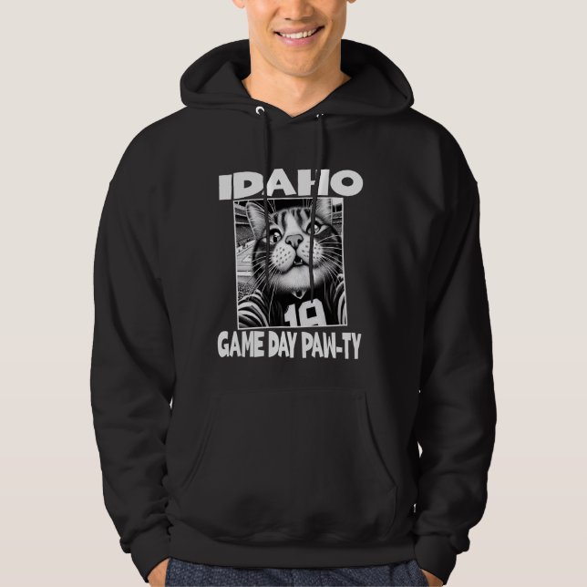 Veste À Capuche Idaho Jeu Jour Fête Drôle Accueil État Idaho (Devant)