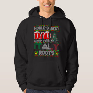 Veste À Capuche Idée Cadeau Noël Papa Italie Pull Ugly Sweater